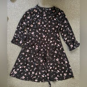Black flowery dress